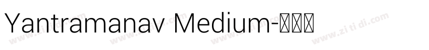 Yantramanav Medium字体转换
